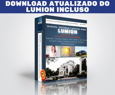 Biblioteca Lumion Mais de 200 GB em blocos, texturas e efeitos para Lumion | Por Equipe Projetando