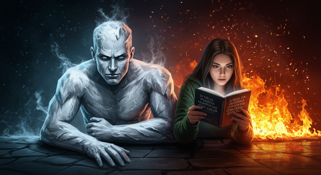 Livro O Gelo da Pessoa Não Combina com Seu Calor leitura emocional

