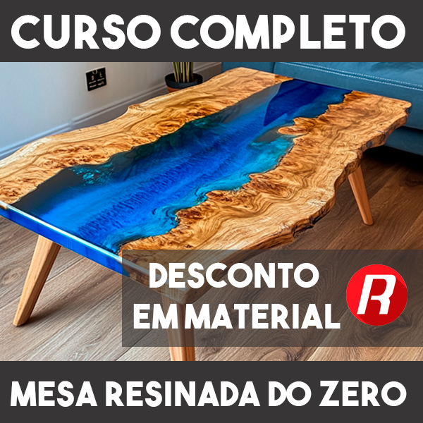 Curso de Mesas Resinadas: É possível lucrar com a criação de tábuas e mesas em casa?