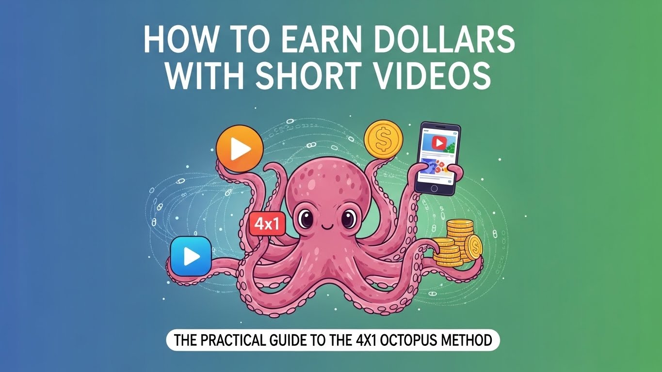 Como Ganhar em Dólar com Vídeos Curtos: O Guia Prático do Método Polvo 4x1 pdflivro.com.br