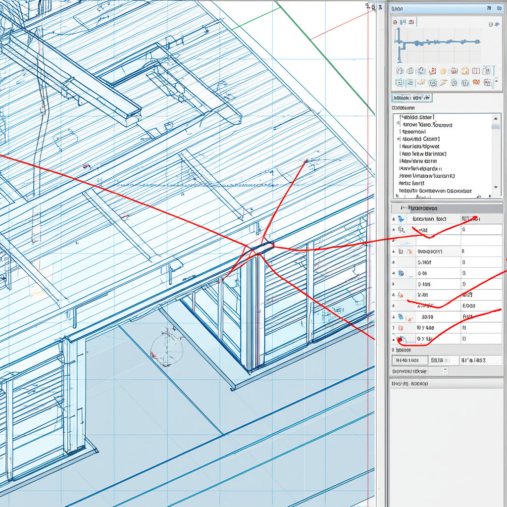 Modelo 3D de arquitetura em Revit exibindo coordenação BIM 4D/5D, famílias parametrizadas e detecção de interferências via Navisworks.