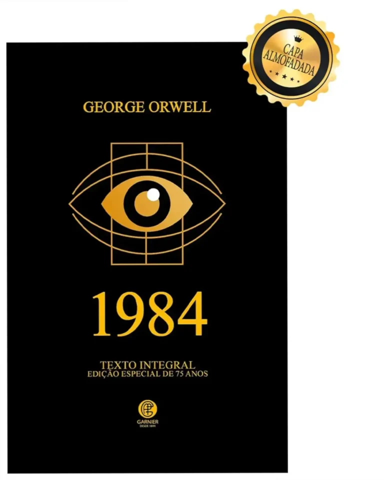 Capa exclusiva da edição luxo almofadada de 1984 com design em hot-stamping e quatro estrelas de avaliação verde