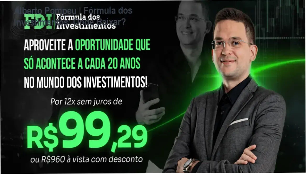 Imagem ilustrativa mostrando o certificado do curso Fórmula dos Investimentos e o botão de acesso ao download oficial