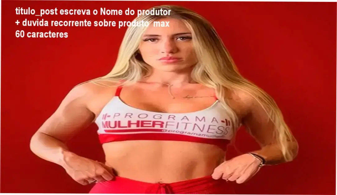 Amanda Biuger apresentando o Programa Mulher Fitness, programa de treino feminino online