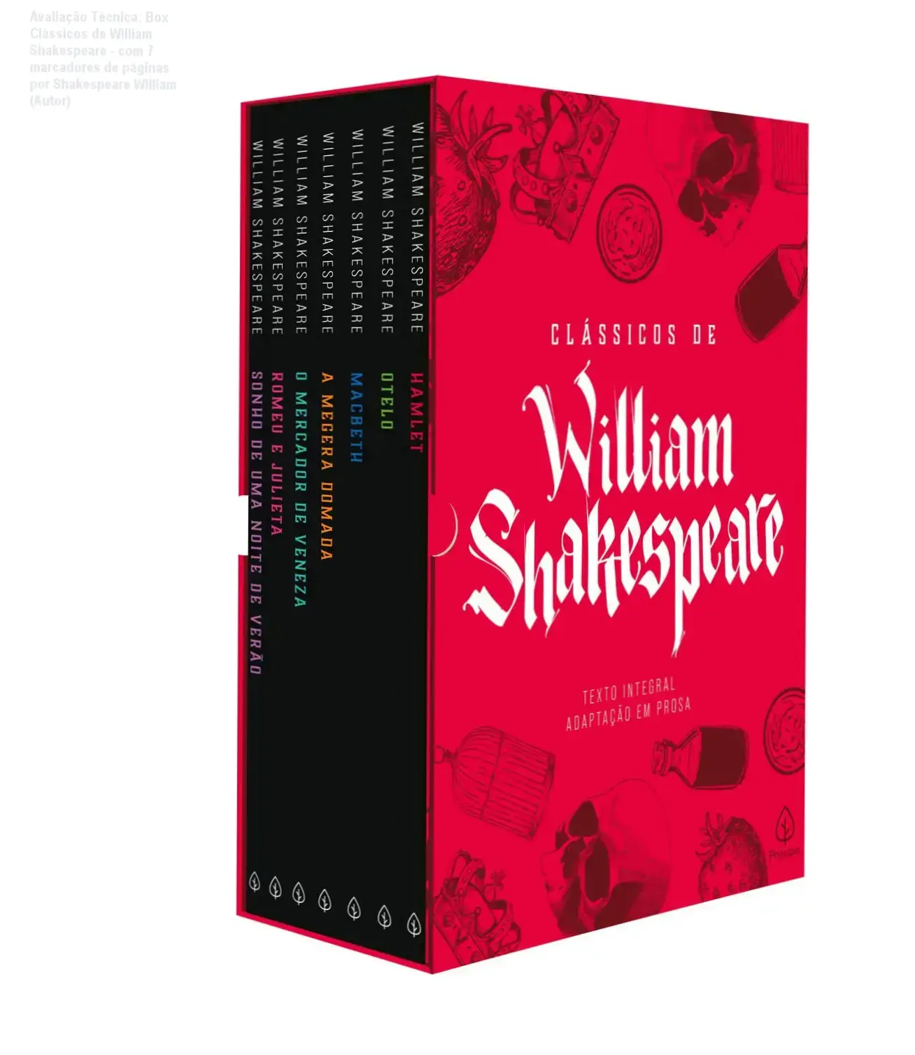 Guia explicativo sobre o produto digital Box Clássicos de William Shakespeare - com 7 marcadores de páginas por Shakespeare William (Autor)