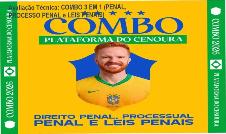 Guia explicativo sobre o produto digital COMBO 3 EM 1 (PENAL, PROCESSO PENAL e LEIS PENAIS)
