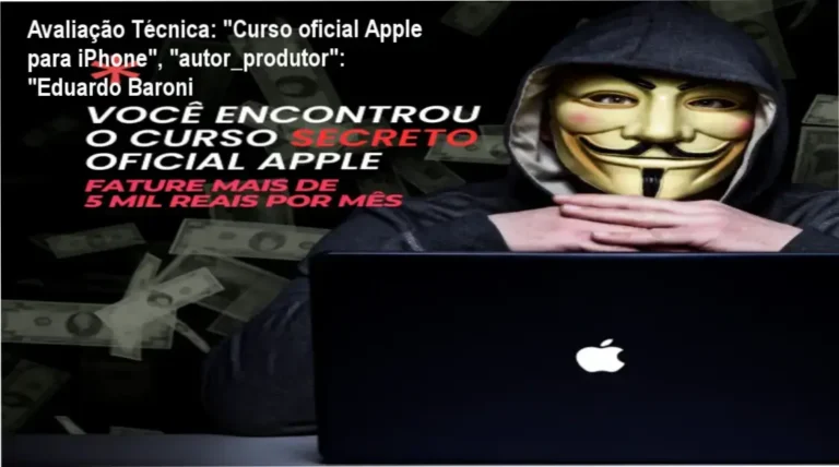 Guia explicativo sobre o produto digital "Curso oficial Apple para iPhone", "autor_produtor": "Eduardo Baroni