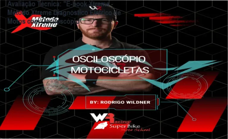 Guia explicativo sobre o produto digital "E-book Xtreme - Método Xtreme Diagnóstico Elétrico de Motos com Osciloscópio
