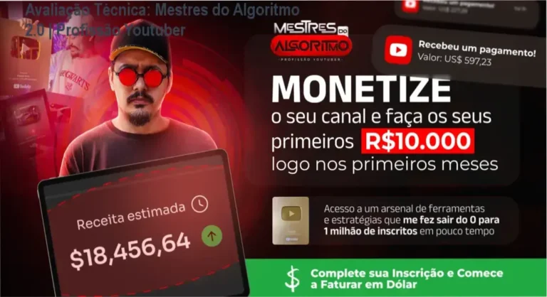Guia explicativo sobre o produto digital Mestres do Algoritmo 2.0 | Profissão Youtuber