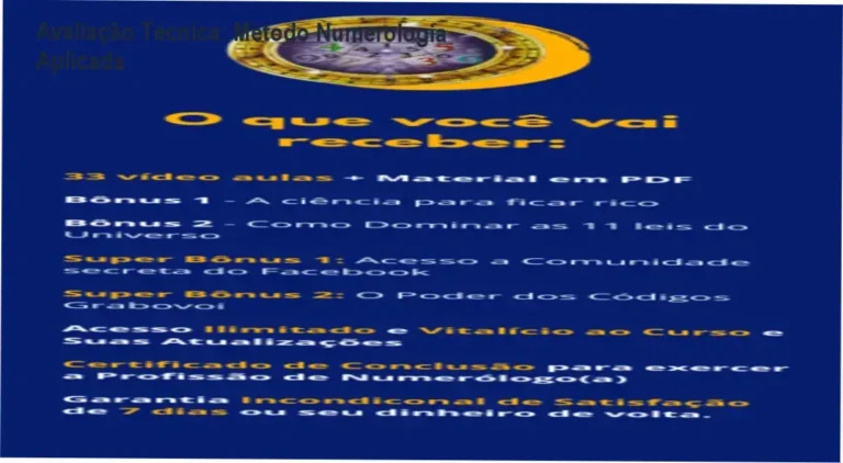 Guia explicativo sobre o produto digital Método Numerologia Aplicada