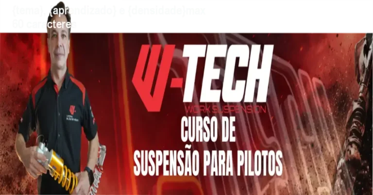 Guia explicativo sobre o produto digital Regulagem de Suspensão para pilotos - Curso W-Tech
