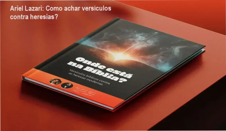 Capa do eBook 'Onde está na Bíblia' de Ariel Lazari, guia rápido de versículos contra heresias modernas