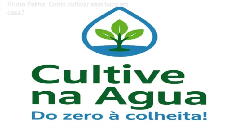 Bruno Palma apresentando o curso Cultive na Água sobre hidroponia doméstica