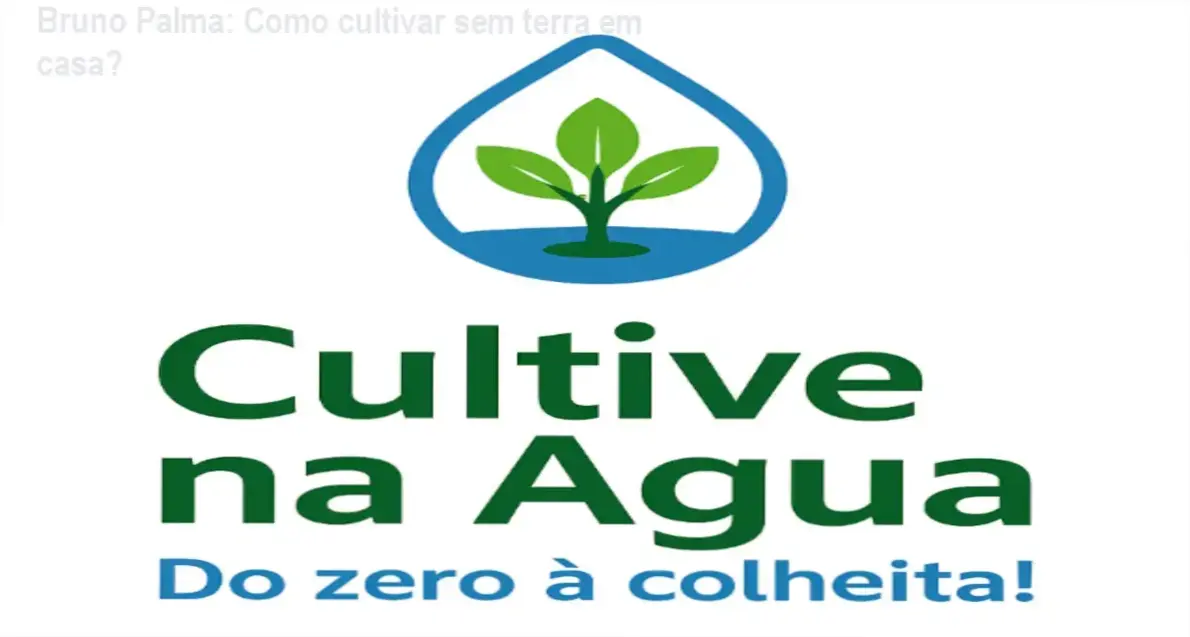 Bruno Palma apresentando o curso Cultive na Água sobre hidroponia doméstica