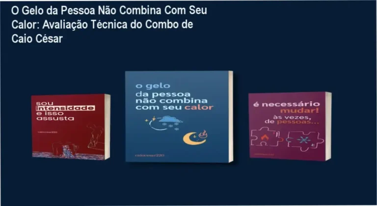 Avaliação do combo de livros de Caio César para compreender dinâmicas emocionais em relacionamentos.