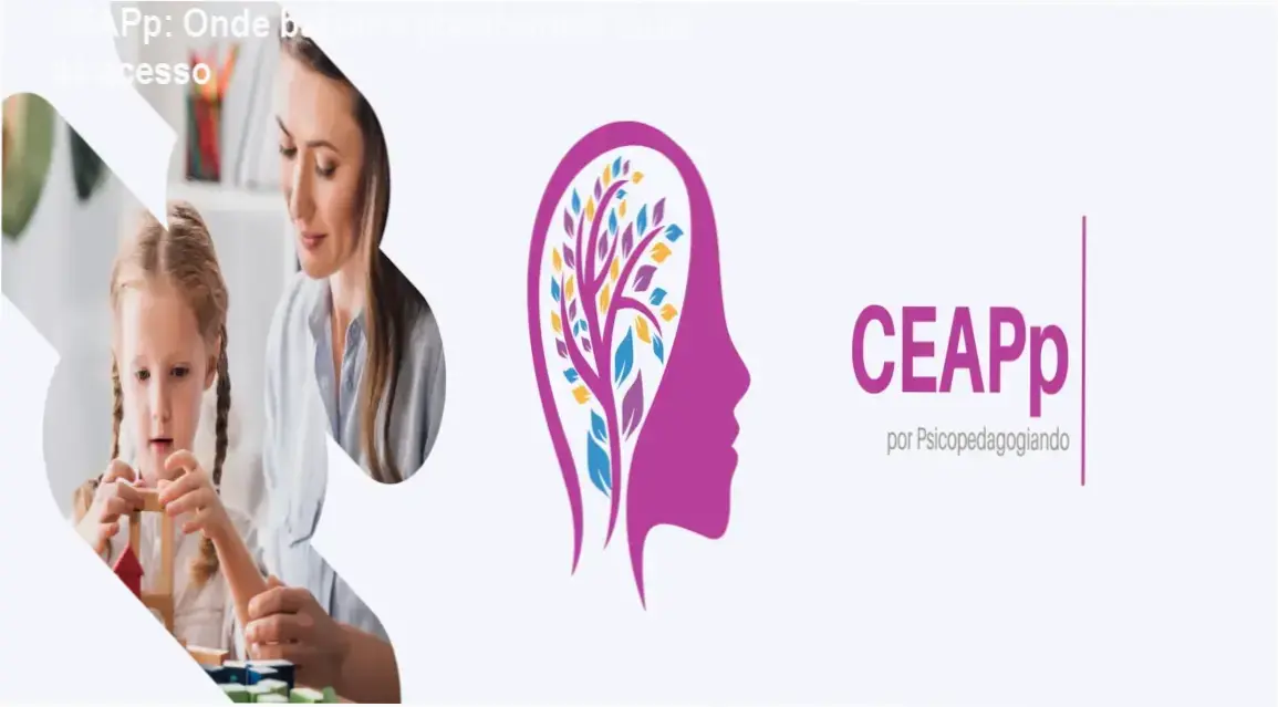 Tela da plataforma CEAPp mostrando o acesso ao conteúdo de psicopedagogia