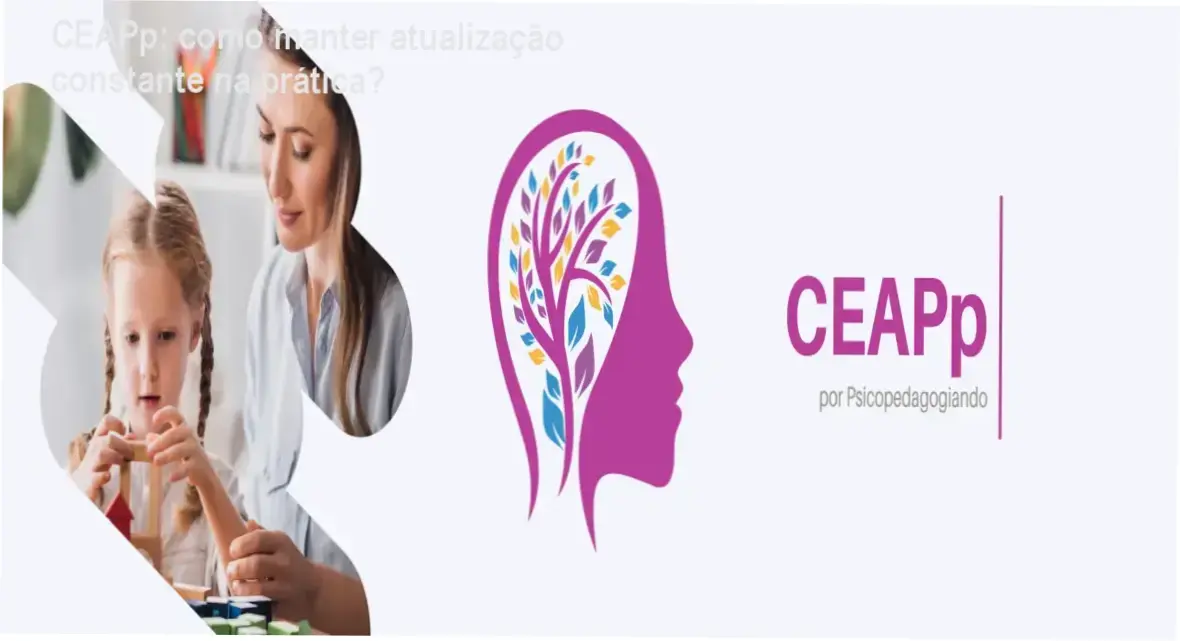 Interface da plataforma CEAPp com materiais de psicopedagogia