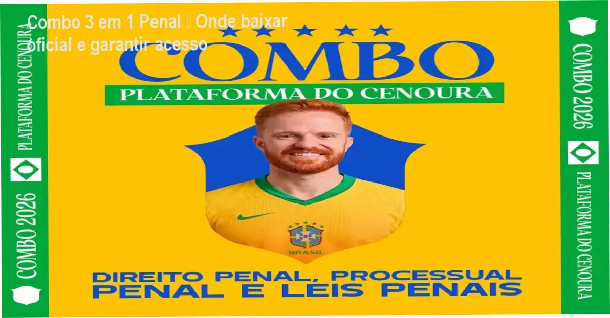Tela mostrando como acessar o Combo 3 em 1 Penal do Método QR via download oficial