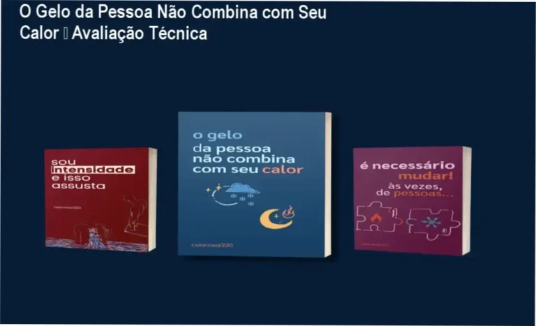 Capa do combo O Gelo da Pessoa Não Combina com Seu Calor + Sou Intensidade e Isso Assusta com diagramação em tons contrastantes simbolizando a dinâmica emocional