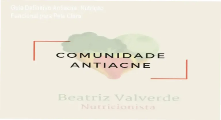Capa do ebook antiacne que ensina nutrição funcional para controlar a acne