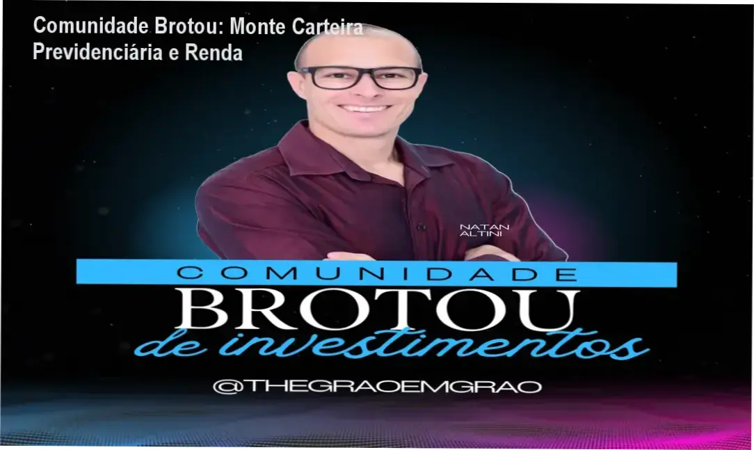 Capa do ebook Comunidade Brotou mostrando como plantar a carteira previdenciária para renda passiva