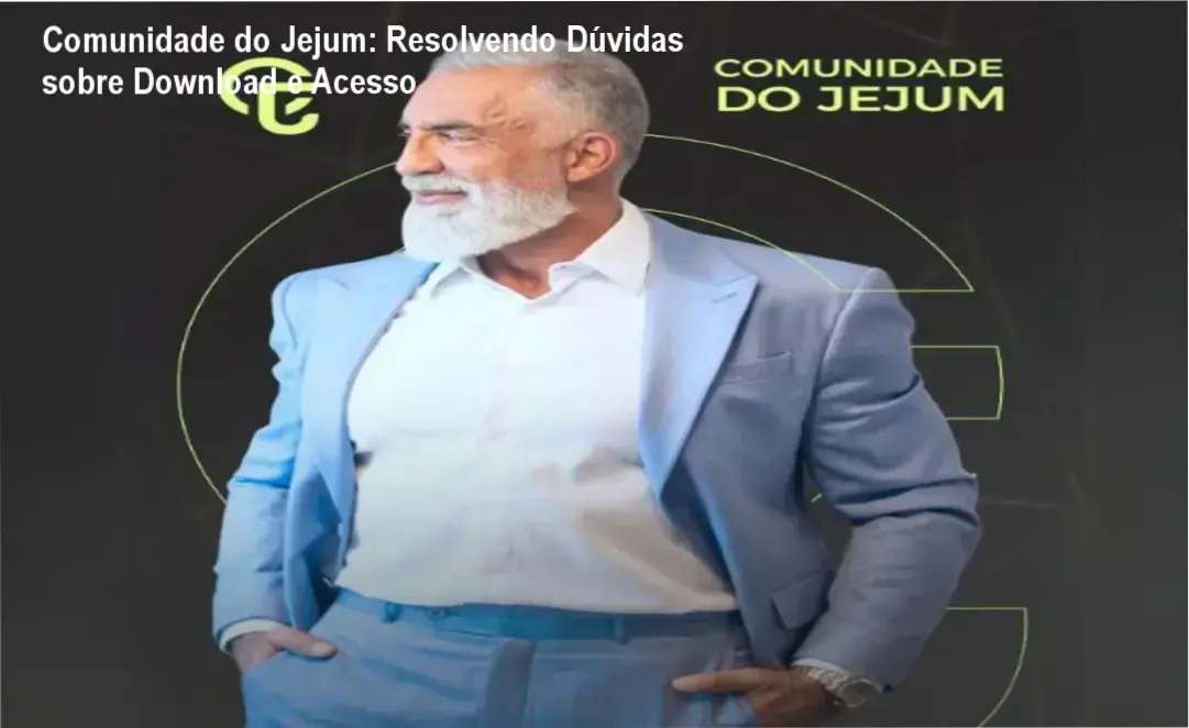 Imagem ilustrativa da Comunidade do Jejum com acesso online e recursos educativos sobre jejum intermitente.