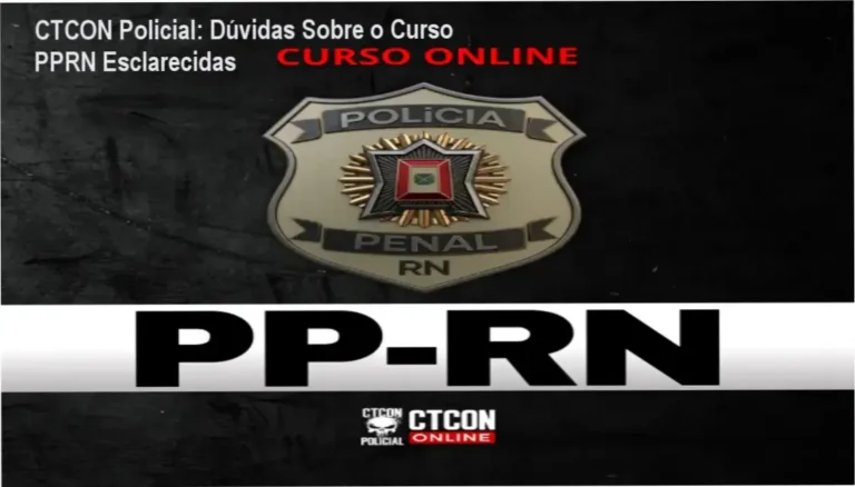 Interface da plataforma do curso online da CTCON Policial para Polícia Penal do RN
