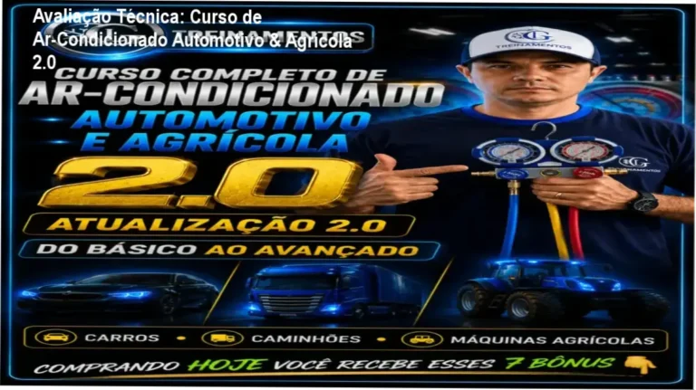 Tela do curso online de ar‑condicionado automotivo e agrícola de Giliard Mota