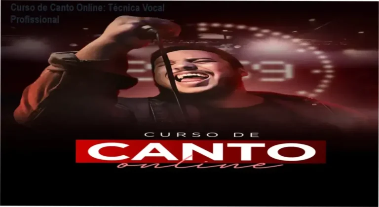 Estudante praticando canto com microfone condensador e tela de vídeo ao vivoPesquisa de desempenho vocal