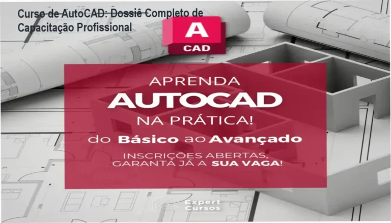 Interface de software AutoCAD sendo utilizada para elaboração de projeto arquitetônico detalhado