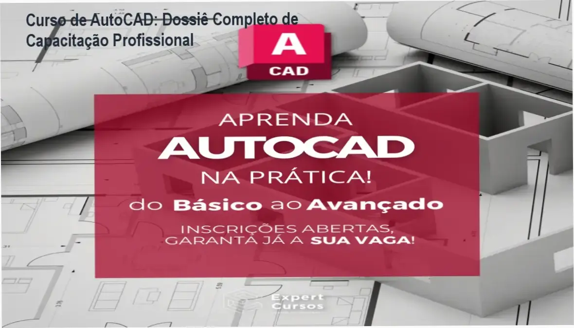 Interface de software AutoCAD sendo utilizada para elaboração de projeto arquitetônico detalhado