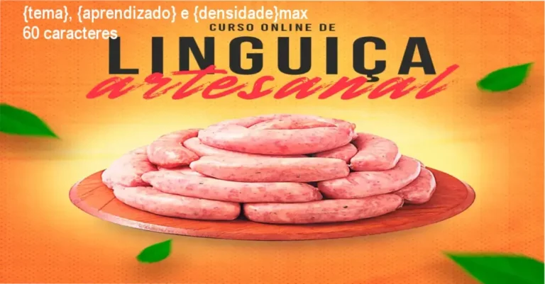 Aula prática de produção de linguiça artesanal com receitas variadas e técnicas de conservação