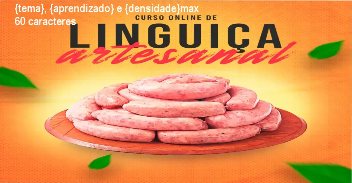 Aula prática de produção de linguiça artesanal com receitas variadas e técnicas de conservação