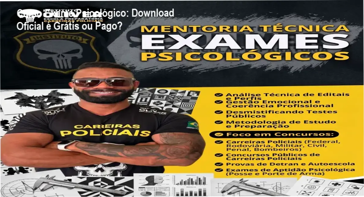 Capa do curso Seja Aprovado no Exame Psicológico de Mateus Oliver com ícone de download