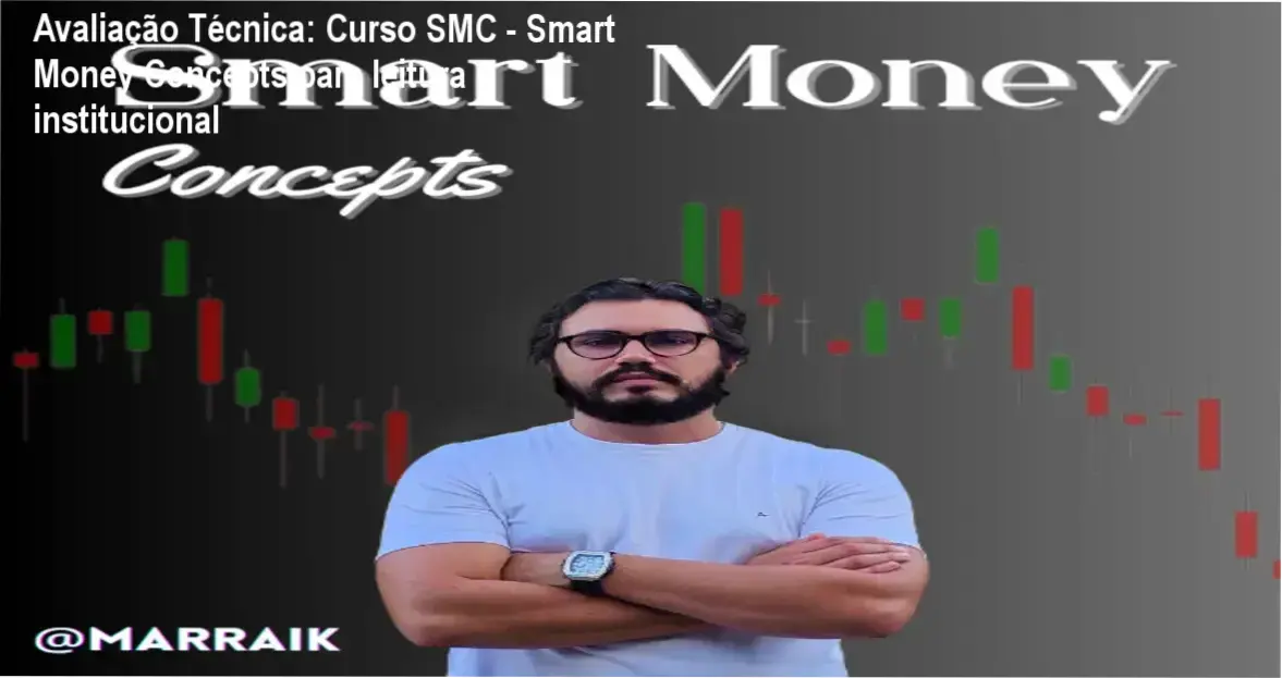Cobrindo aspectos técnicos e estratégicos do método Smart Money Concepts para análise gráfica.