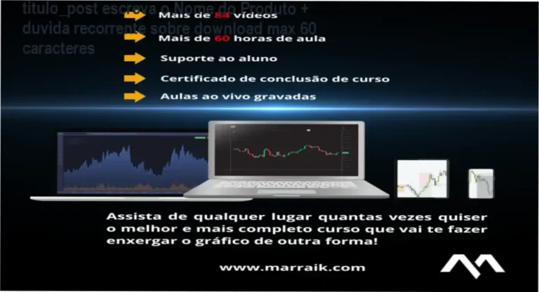 Citação do título do curso sobre Smart Money Concepts (SMC) de Marcos Leitão