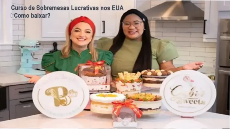 Imagem promocional do Curso de Sobremesas Lucrativas para Brasileiros nos EUA