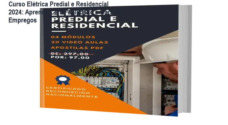 Curso formativo com certificado para iniciantes em eletricidade residencial e predial