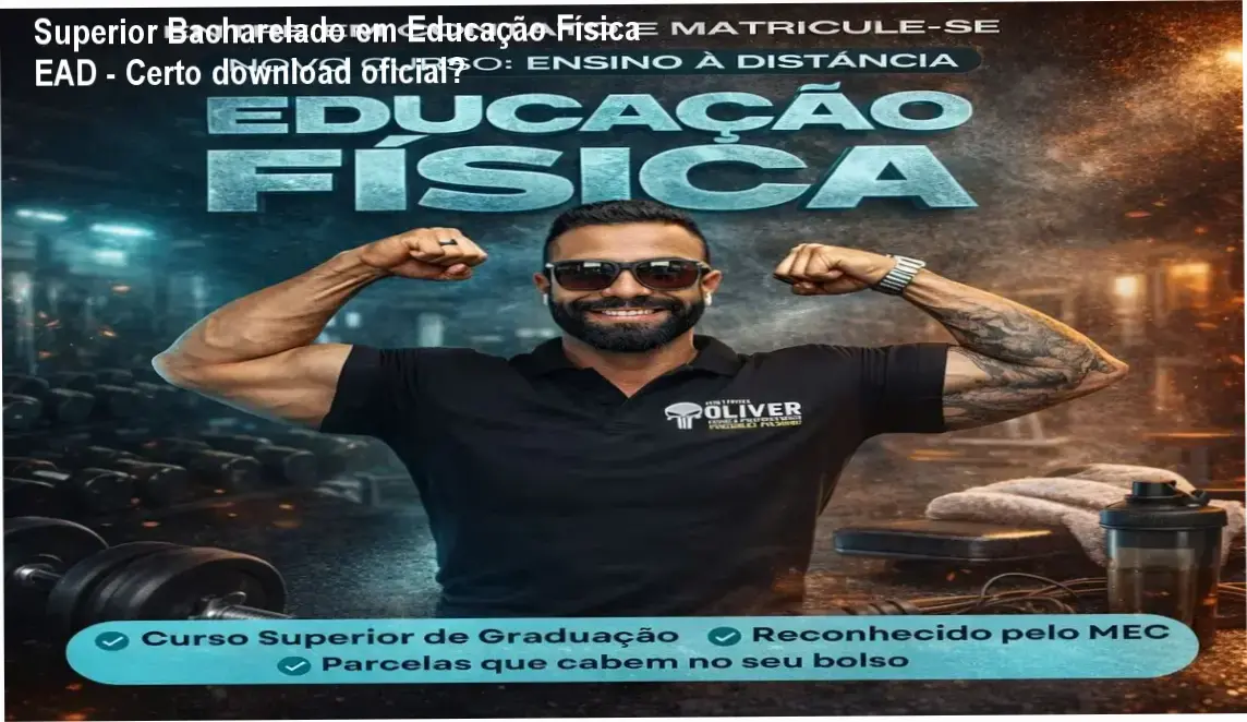 Curso de Bacharelado em Educação Física com certificação digital