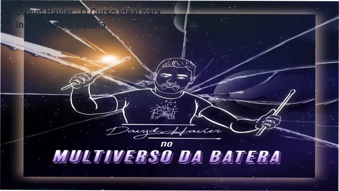 Davyd Havier apresentando o curso Multiverso da Batera para iniciantes