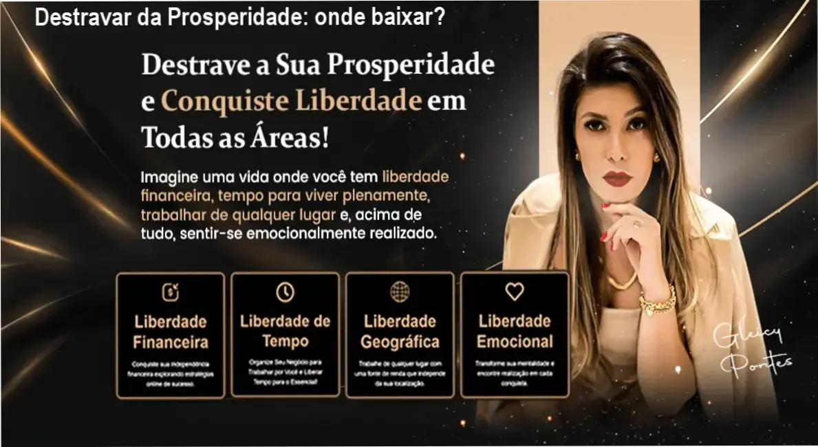 Download gratuito do curso Destravar da Prosperidade oferecido oficialmente