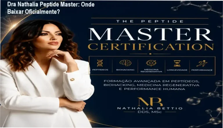 Certificação internacional em peptídeos Dra Nathalia Bettio em plataforma oficial