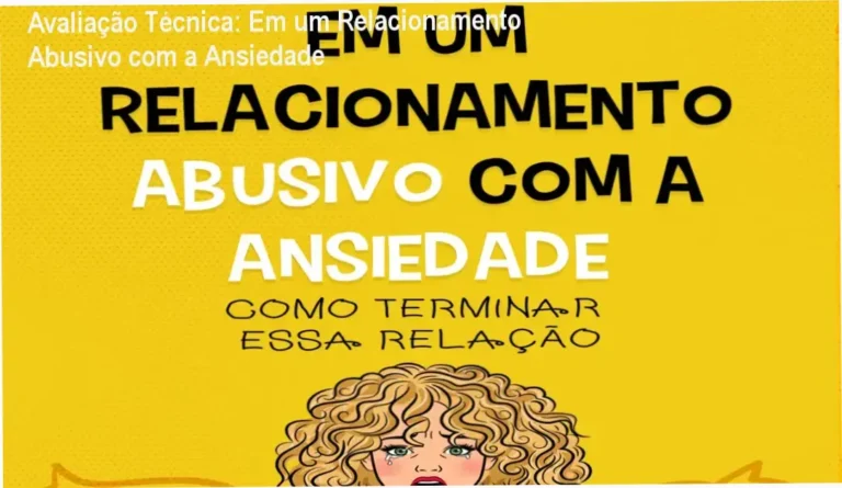 Capa do ebook 'Em um Relacionamento Abusivo com a Ansiedade' mostrando texto principal e nome do autor