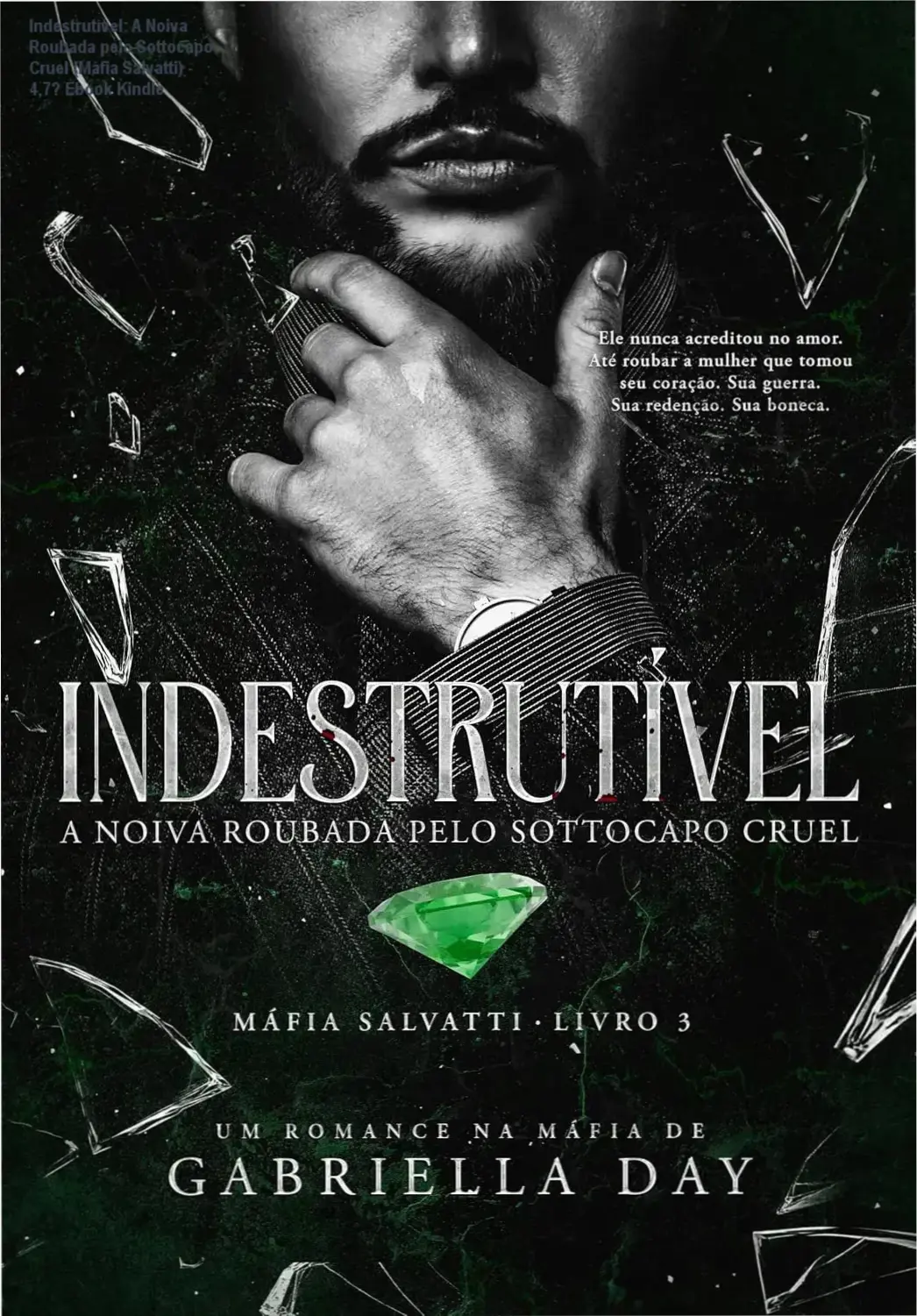 Capa do livro Indestrutível: A Noiva Roubada pelo Sottocapo Cruel (Máfia Salvatti - Livro 3) em versão digital.