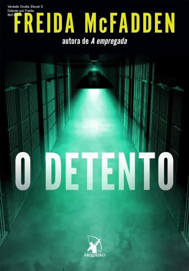 Capa do livro O Detento de Freida McFadden, mostrando uma mulher encarcerada e um homem que esconde segredos