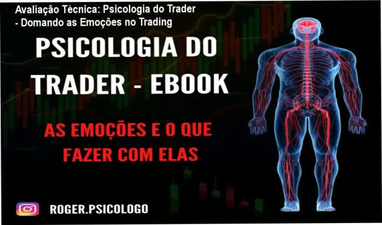 Avaliação detalhada do ebook Psicologia do Trader sobre controle emocional em operações financeiras.