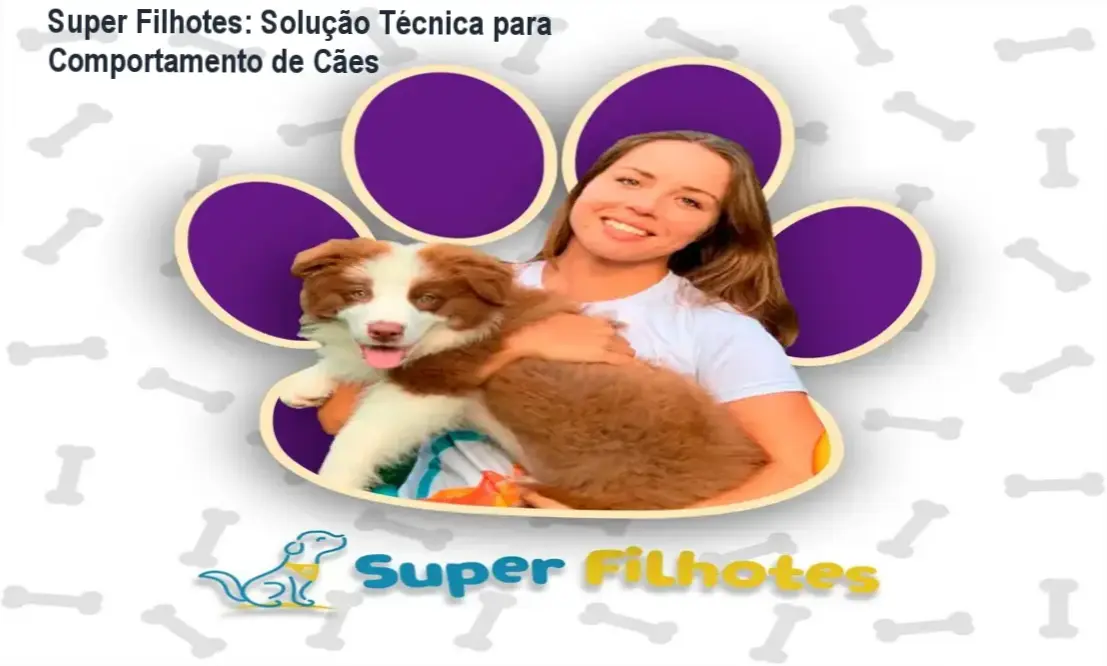 Educar filhote com o curso Super Filhotes: treinamento prático para comportamentos saudáveis.