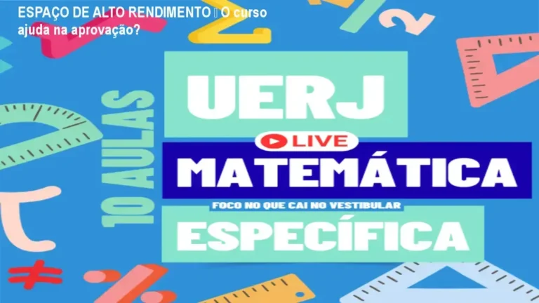 Imagem de um estudante estudando matemática específica para a prova da UERJ com material do curso ESPAÇO DE ALTO RENDIMENTO
