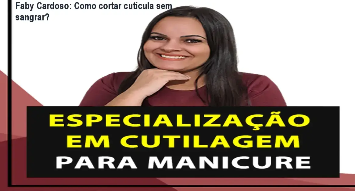 Faby Cardoso demonstra corte de cutícula sem sangrar no curso de cutilagem para manicures