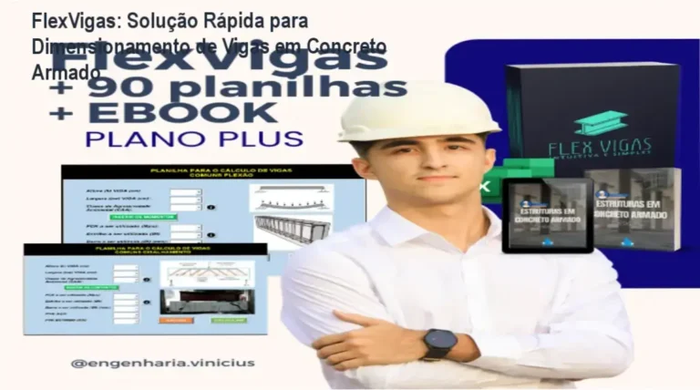 Imagem do produtor Vinícius Wilk com a planilha FlexViges destacada para dimensionamento estrutural